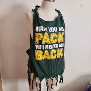 Custom fringe NFL Green Bay Packers tee